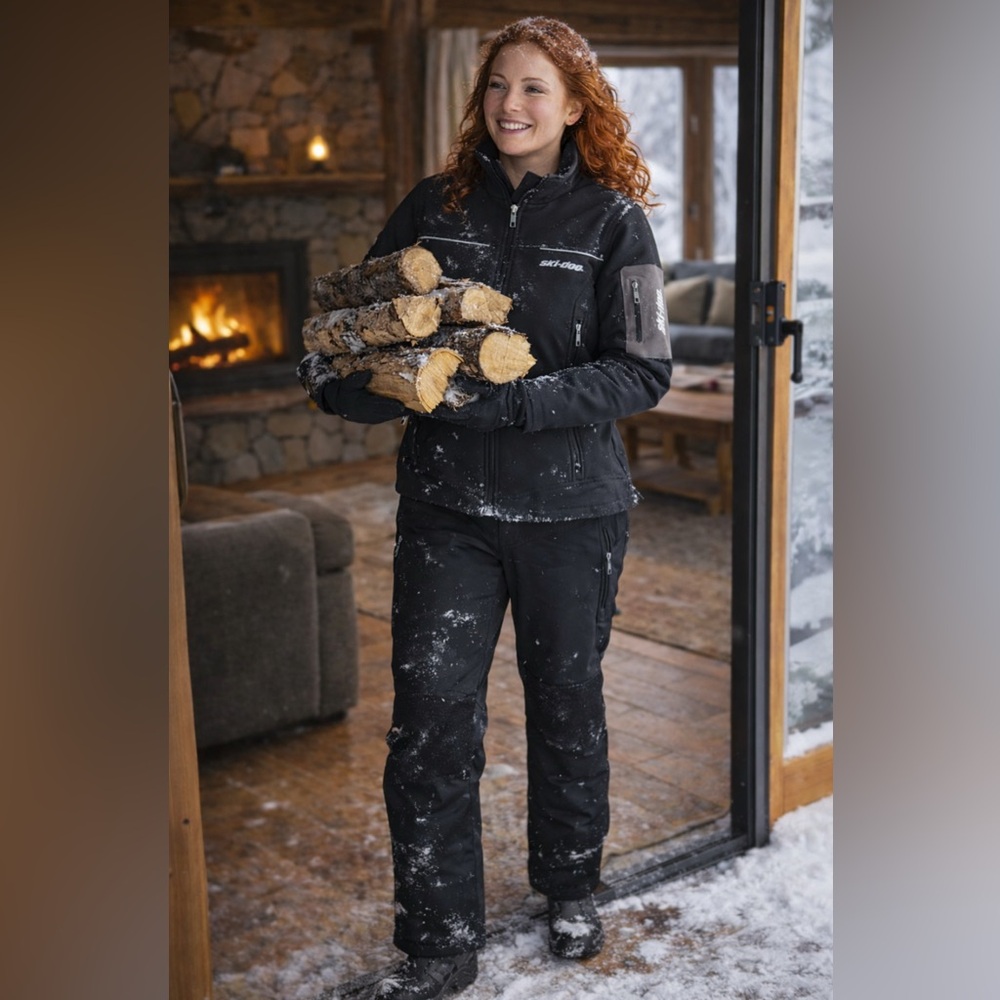 Ski-Doo Black Softshell Jacket and pant